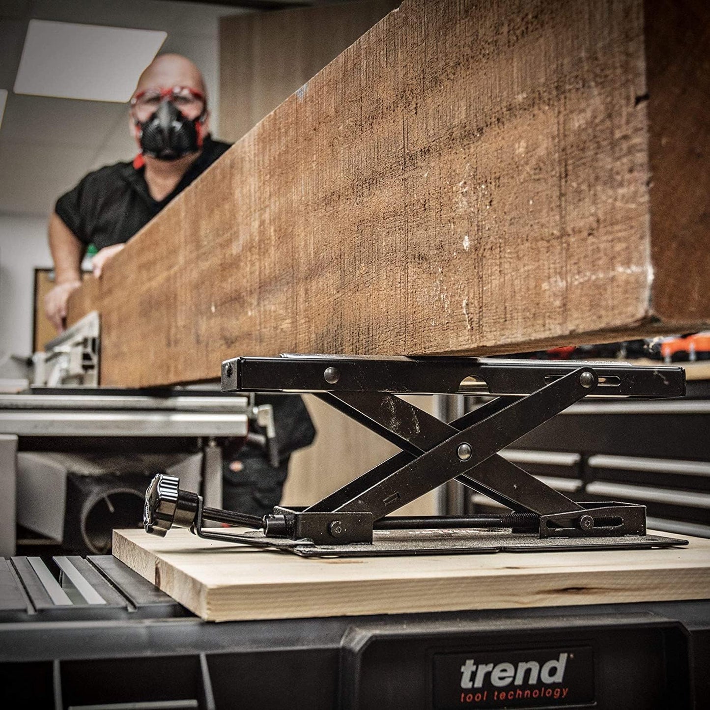 Trend Set of 2 Adjustable Miter Saw Roller Stand, 140 lbs Capacity and Height Adjustment from 2 inches to 6.3 inches, R/STAND/A/2