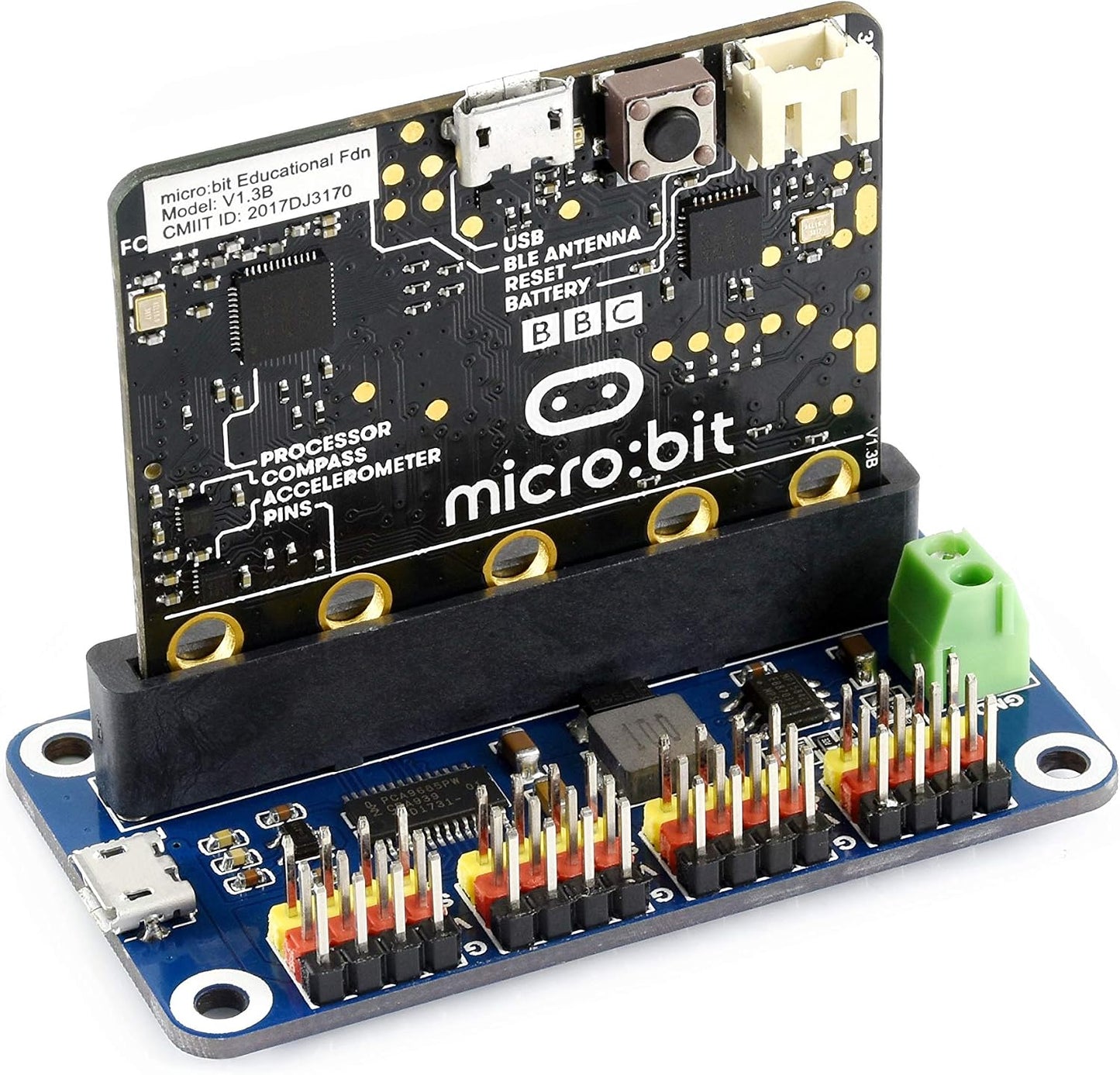 waveshare 16 12 I2C Servo Driver for Micro/-bit Channel PWM Outputs Bit Resolution Interface