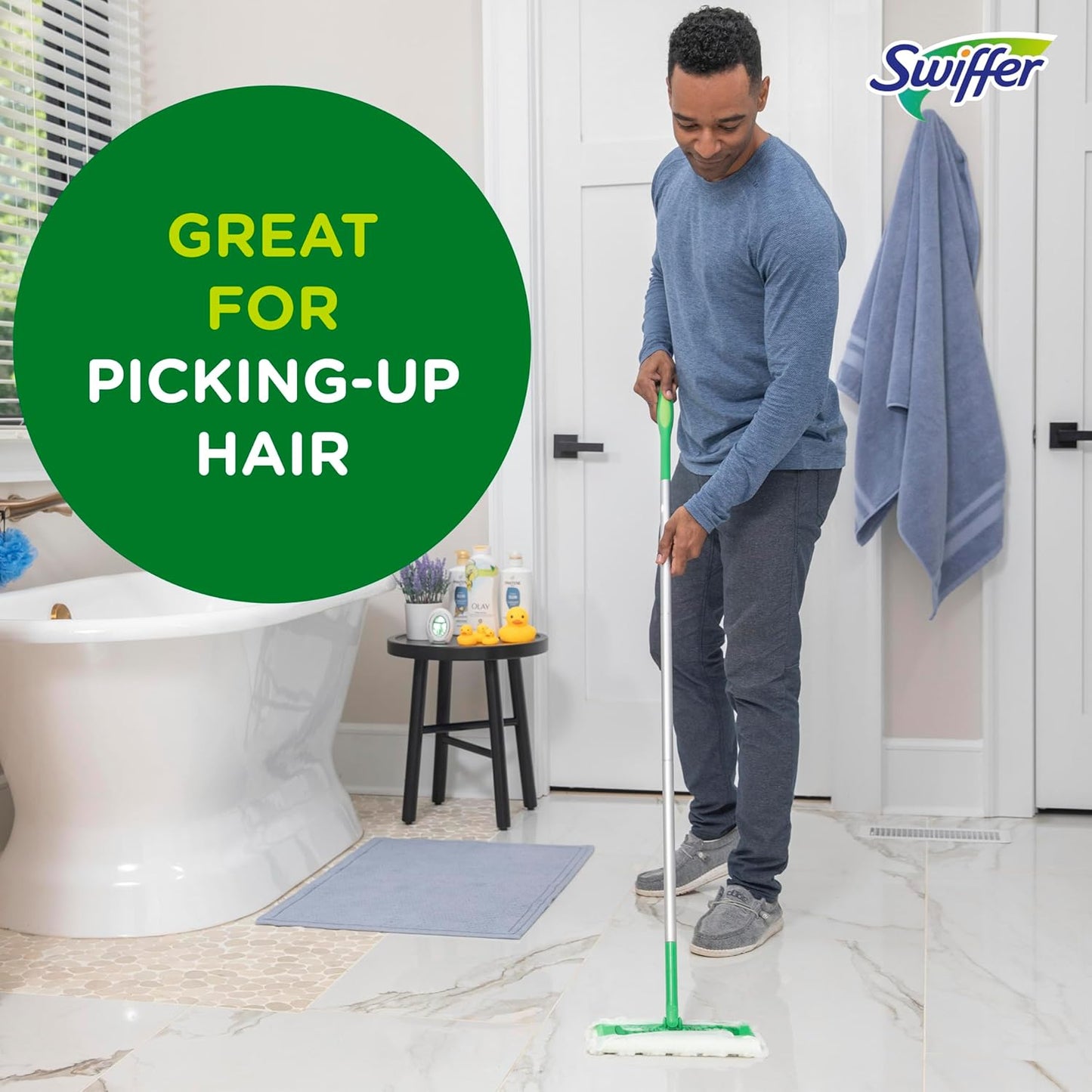Swiffer Sweep + Mop Dry Pads Refill - Lavender Floor Cleaner for Dirt & Dust | 52 Count