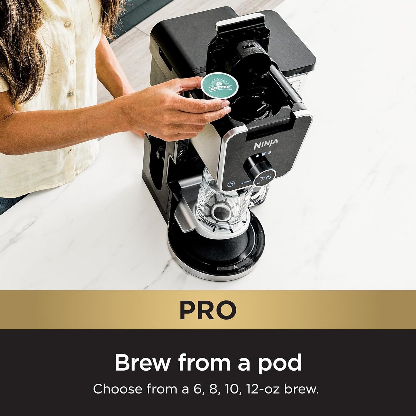 Ninja Drip Coffee Maker - DualBrew Pro Specialty System | 12-Cup & K-Cup Compatible, CFP301