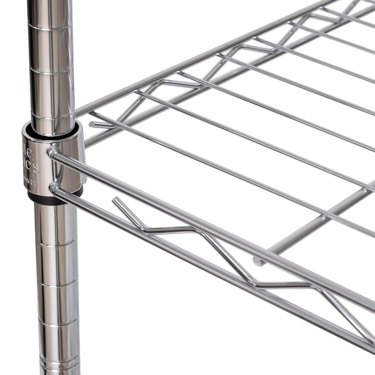 Seville Classics 5-Tier Wire Shelving with Wheels, 5-Tier, 30"" W x 14"" D (NEW MODEL), Chrome Plating, Plated Steel