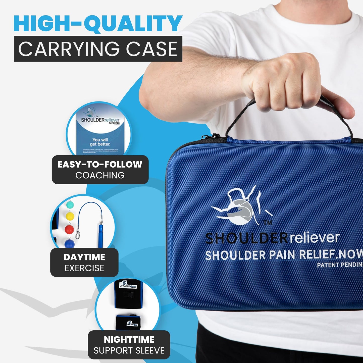 Dr. Carroll’s ShoulderReliever System - Physician-Developed Solution For Shoulder Pain Relief & Health - Relieve Bursitis, Reduce Impingement, Heal Frozen Shoulder - Rotator Cuff Tear Rehabilitation