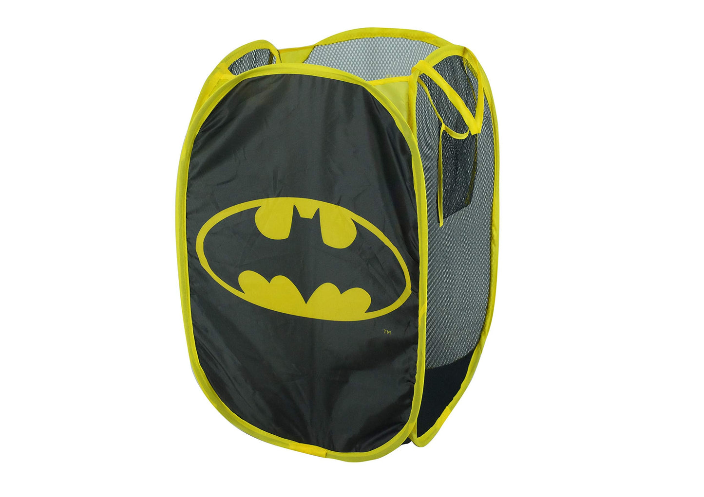 Warner Brothers Batman Pop Up Hamper with Durable Carry Handles, 21"H x 13.5"W X 13.5"L