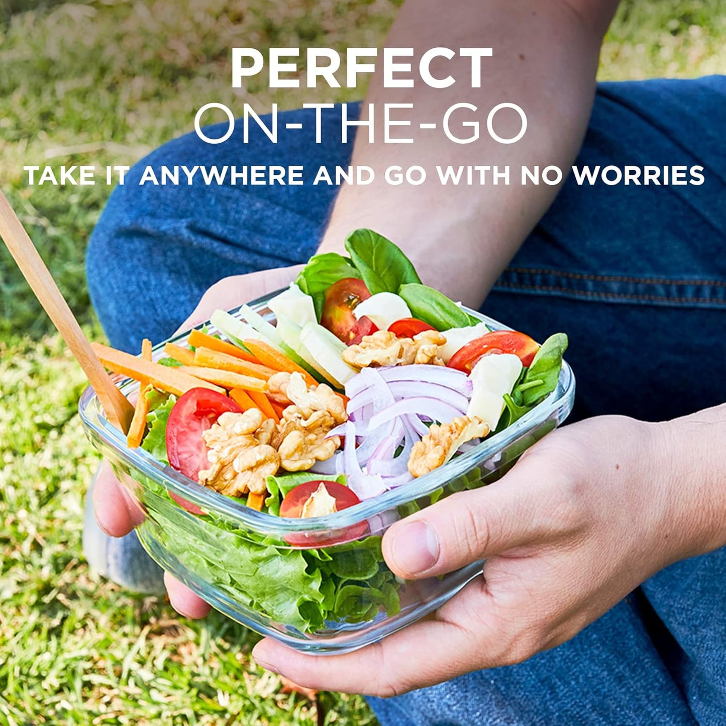 Razab Glass Food Storage Containers Set - 35 Pc Airtight Meal Prep Bento Boxes, BPA-Free & Leak Proof