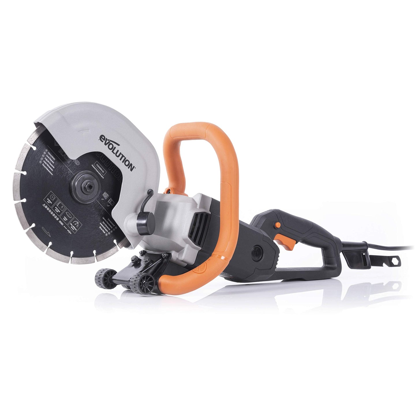 VEVOR Demolition Jack Hammer (2200W) + Evolution R230DCT - 9 in Concrete Saw Bundle with 2 Chisels Bit Chipping