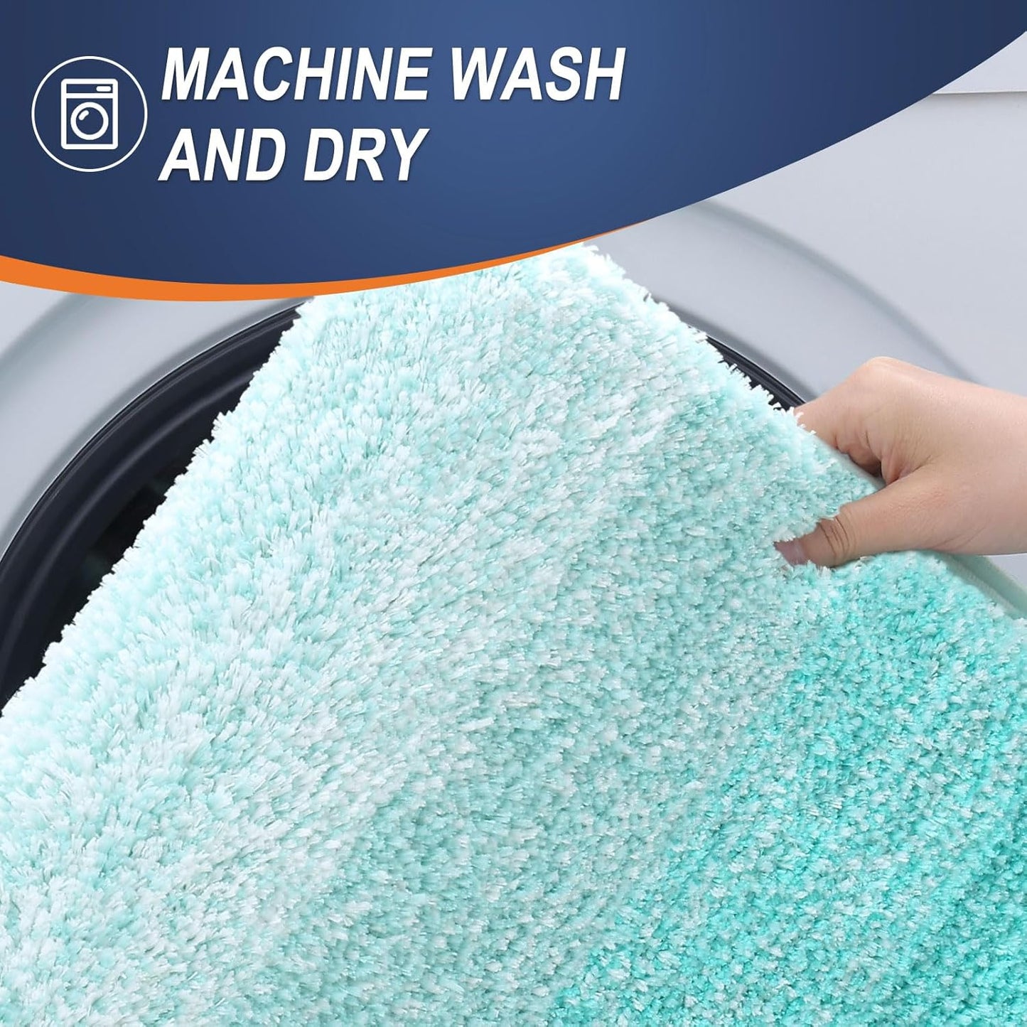 OLANLY Bath Rugs Mat - Extra Soft Microfiber, Quick Dry & Machine Washable | 30x20 Teal Color