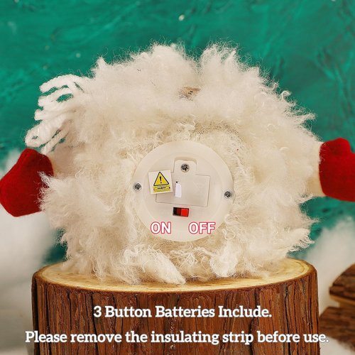 Juegoal Lighted Snowman Figurines - 10 Inch Christmas Table Decorations | Battery Operated Holiday Ornaments