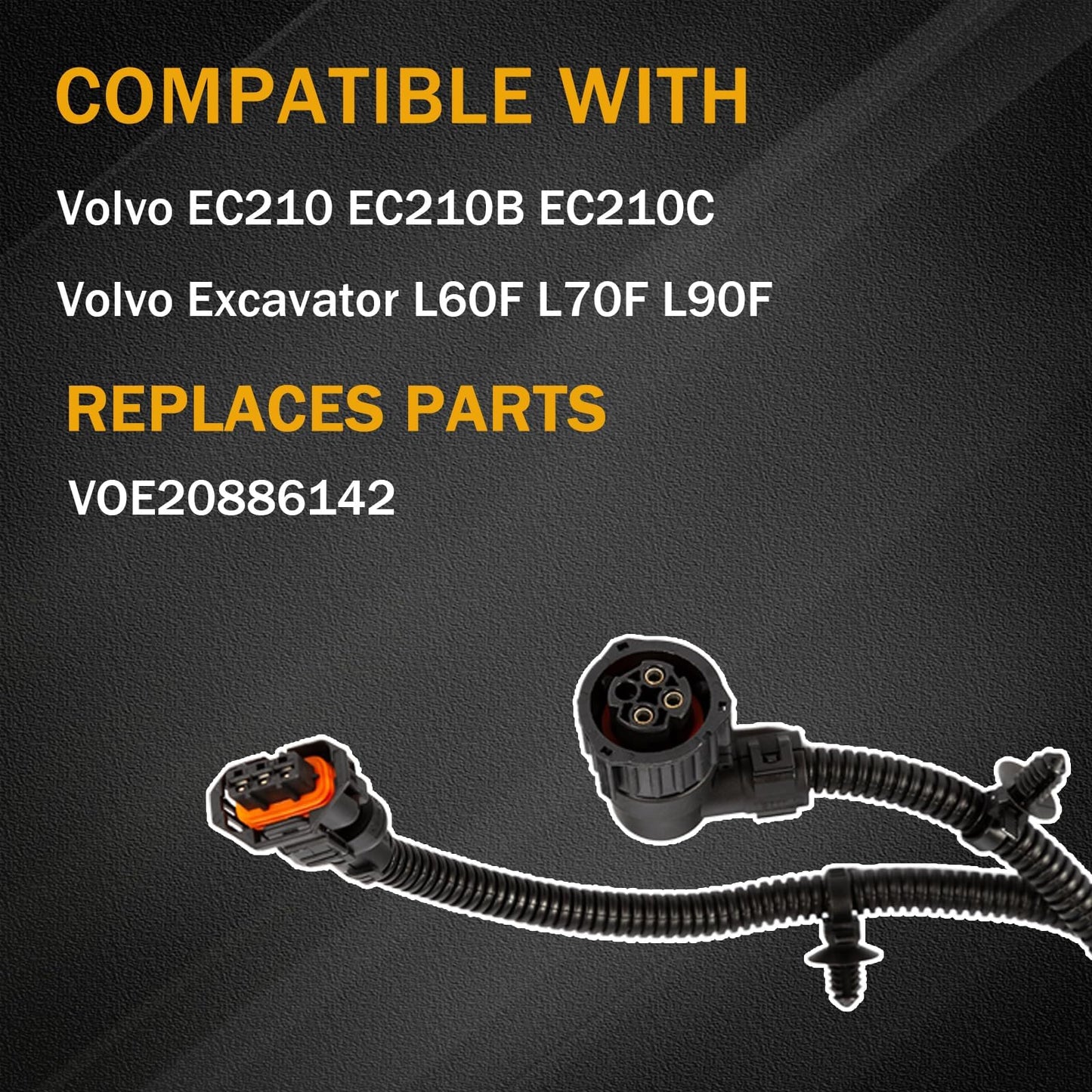 20886142 Engine Standalone Wiring Harness Compatible with Volvo EC210 EC210B EC210C Excavator L60F L70F L90F Replaces VOE20886142