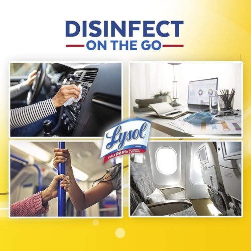 Lysol Disinfecting Wipes - Brighter Horizon Country Scent | Pack of 4 (320 Total Wipes)