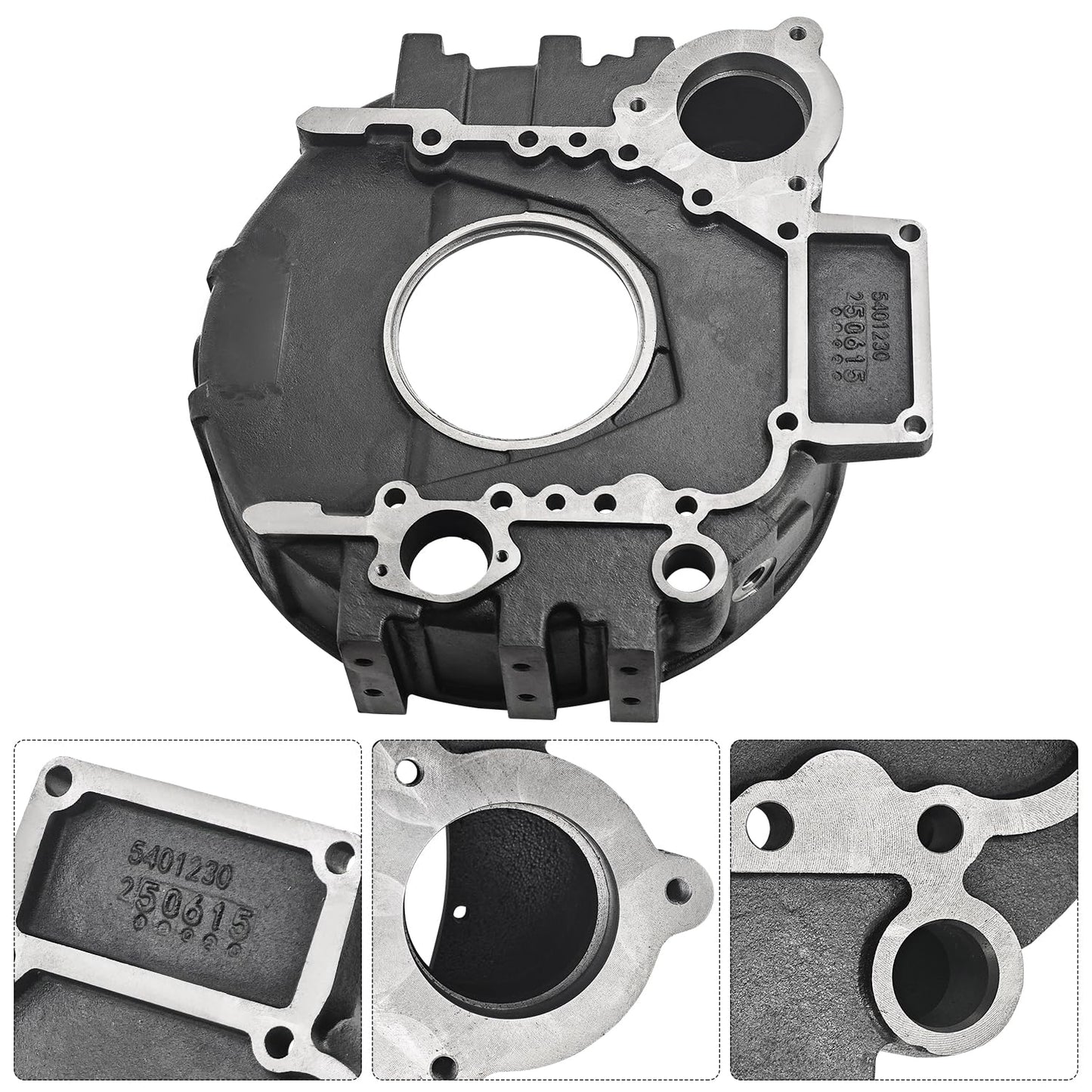 ProXlex Flywheel Housing 4993644 Fit for Cummins Engine 6CT ISC QSC ISL QSL C8.3 Fit for Hyundai R290LC3 R320LC3 R280LC Replaces# 3908799 3902565