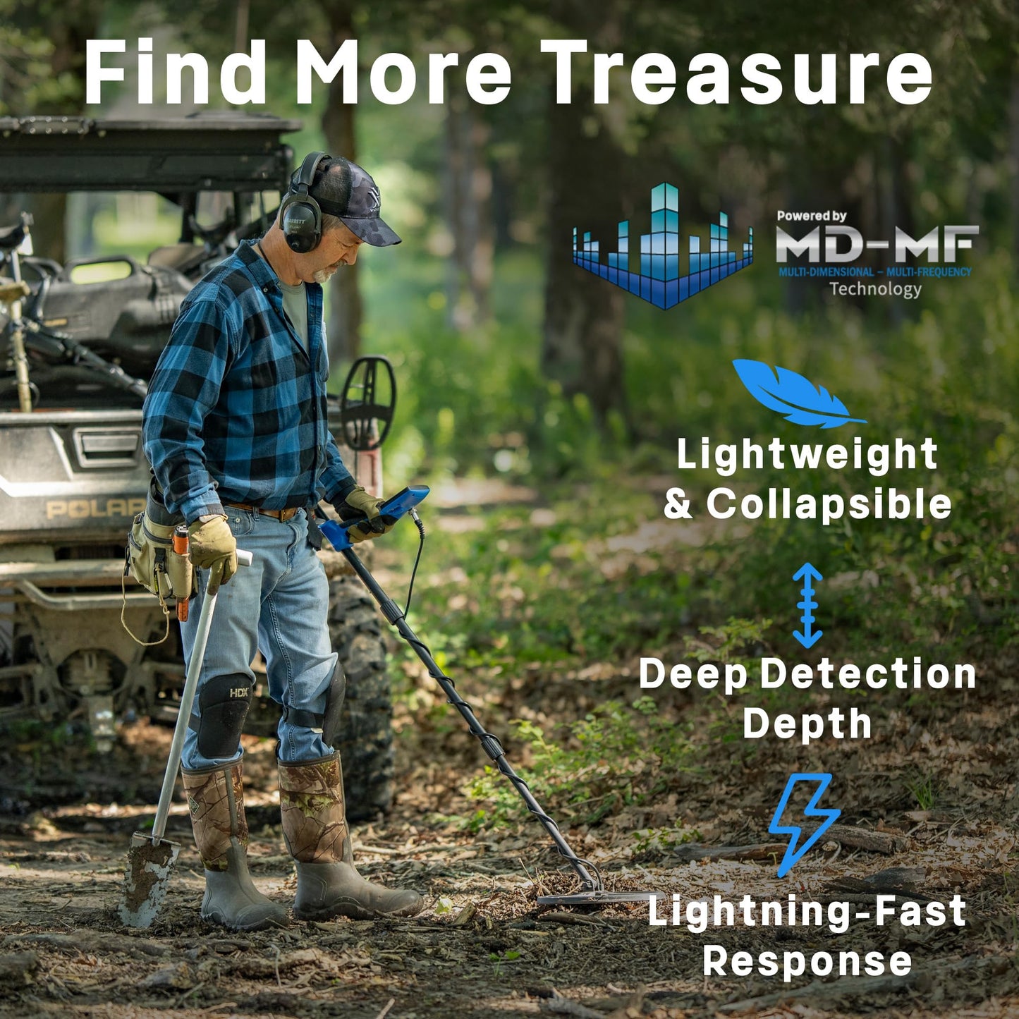 Garrett Metal Detectors Vortex VX5 - Made in the USA - Professional Metal Detector for Adults - Waterproof to 16 ft, 8.5” x 11” Searchcoil, Lightweight 2.9 lbs, Upgradable for Enhanced Performance