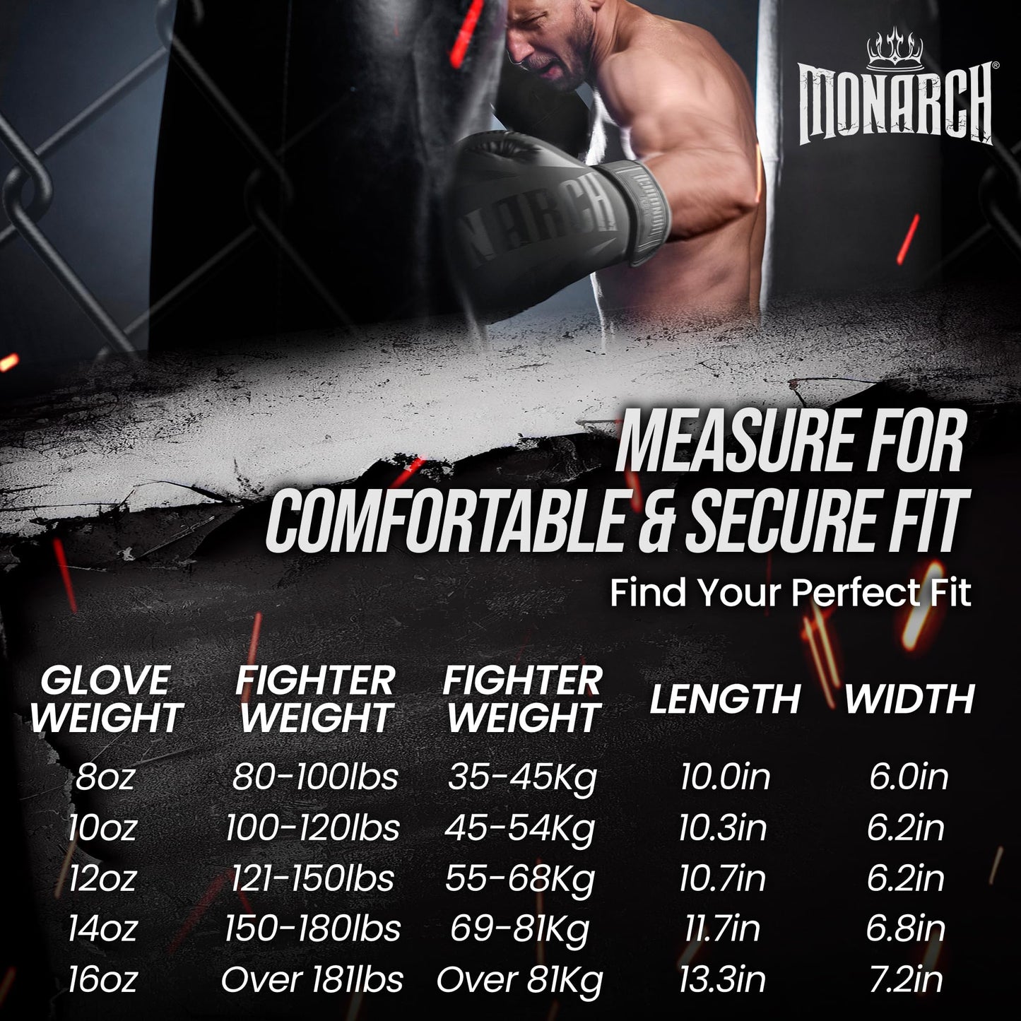Boxing Gloves Set with Hand Wraps for Men Women, Multi Layer EVA Foam Thumb Lock Wide Wrist Strap for Muay Thai, Kickboxing, Punching Bag - 16 OZ