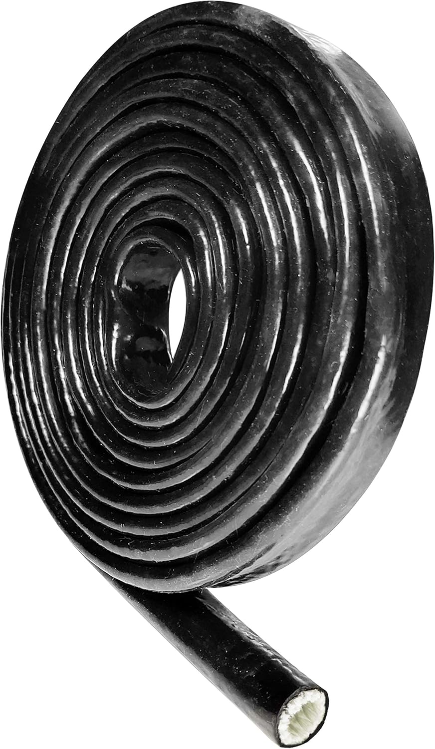 STEBER 3/4 5 ID Heat Shielded Fire Thermo Armor Fire Sleeve Silicone Coated Fiberglass for Hose Lines & Electrical