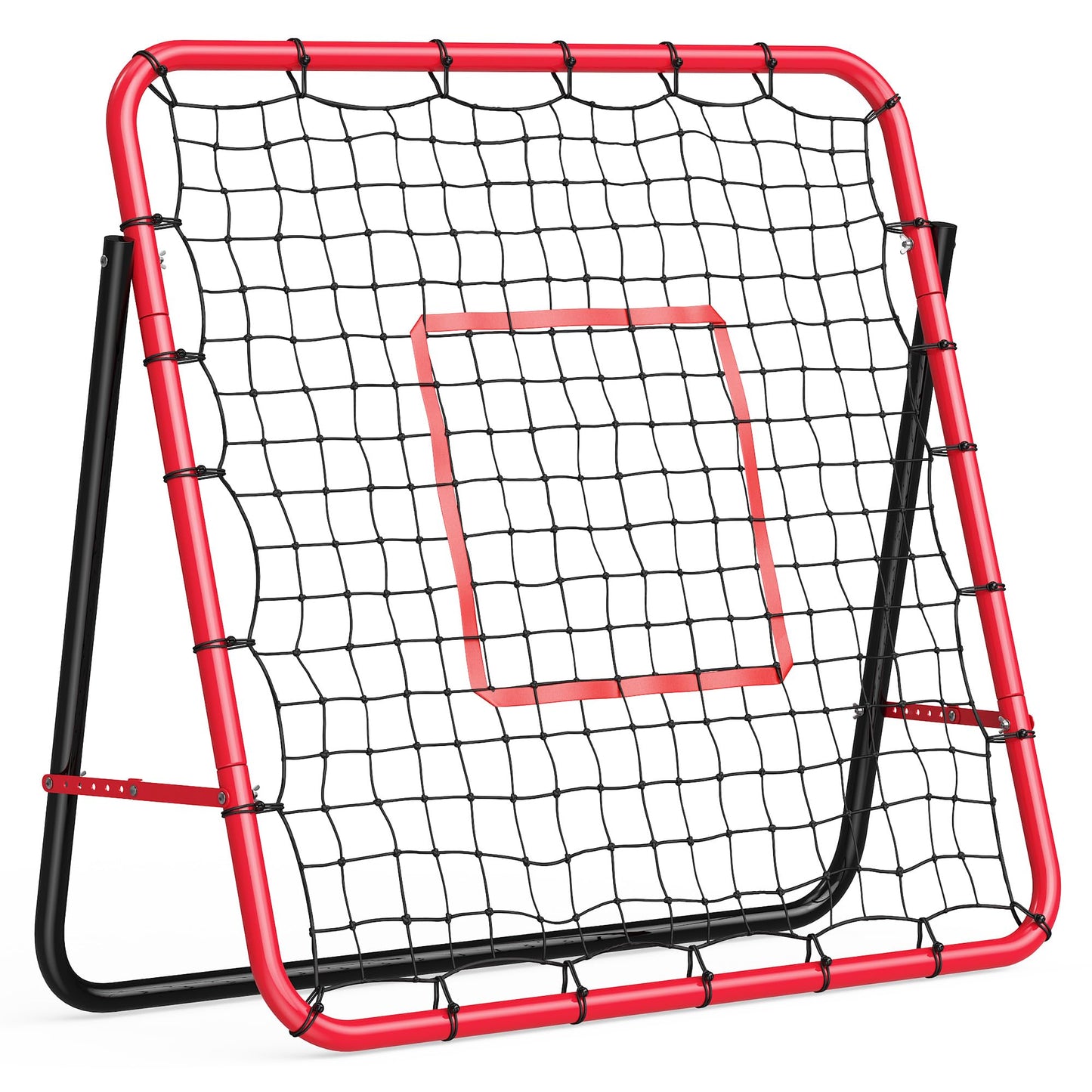 Garvee 3.3x3.3 FT Soccer Baseball Rebounder Adjustable Soccer Goal and Bounce Back Net with Steel Frame Multi-Sport Training Equipment for Control Passing Practice Easy Setup Teens Adults