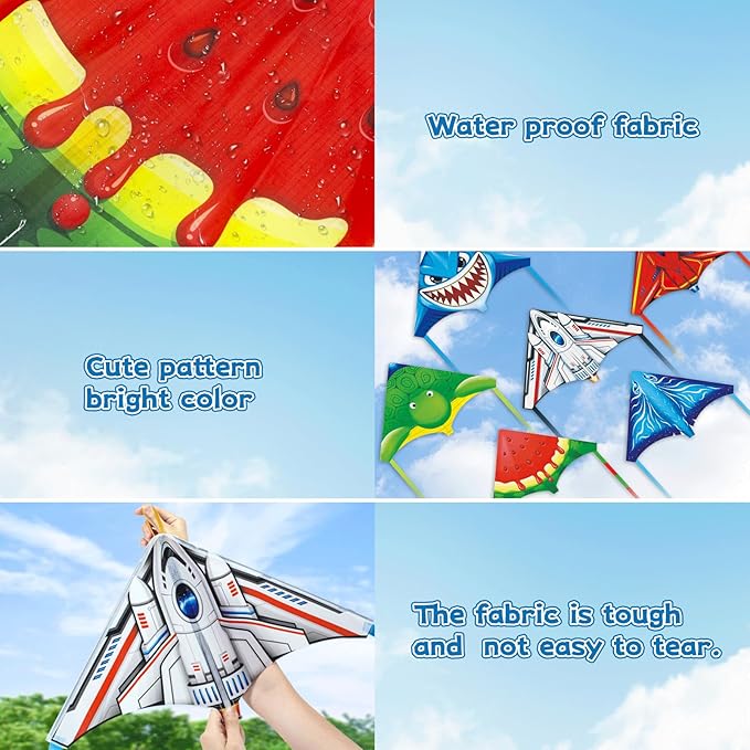 Mini Kites for Kids,Finger Launcher Kites Easy to Fly,Party Favors for Kids 4-8-12 Outdoor Toys Beach Games,Treasure Box Toys for Classroom Prizes Mini Kite Bulk
