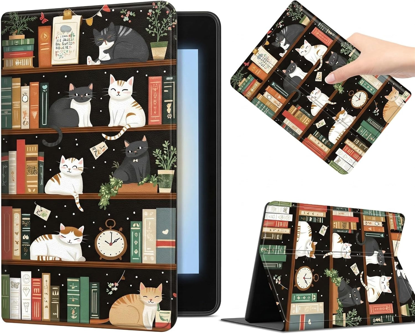 BVCLKJPOI 12th (2024, 7") Case for Kindle Paperwhite Generation & Colorsoft Signature Edition, Slim Stand Folio Cover