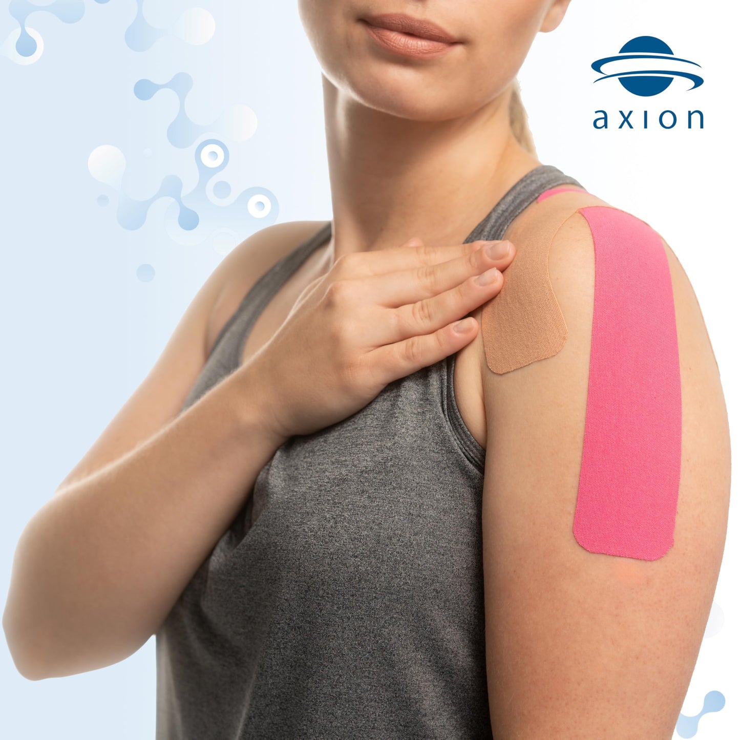 Kinesiology Tapes 2 Uncut Rolls Black | Waterproof • Skin-Friendly • Elastic • Self-Adhesive Fitness Bandage | Physio Tape Ideal for Sports & Everyday Use - axion