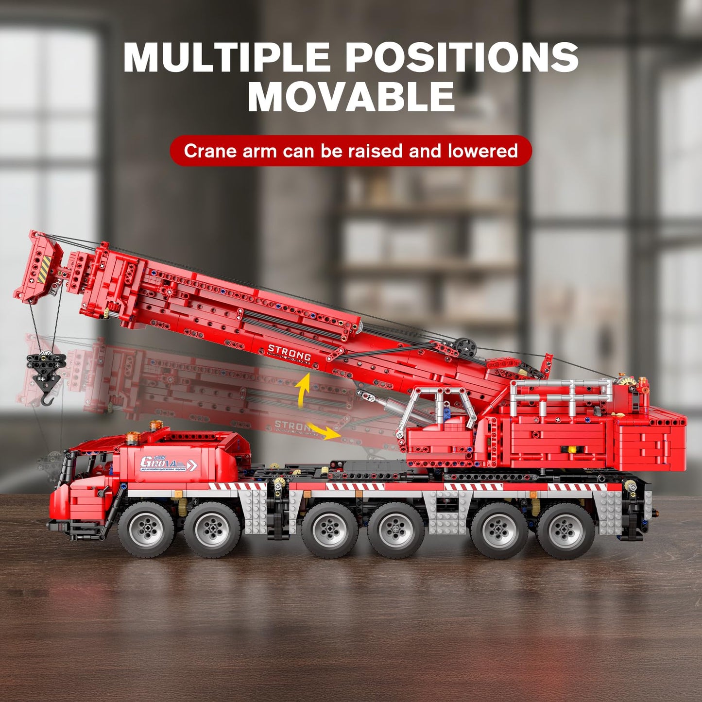 Mould King Engineering Crane Building Sets, 17065 Large Vehicles Crane Model Kits, APP Programmable Construction Vehicle Building Kits for 14+ Adult Collections Enthusiasts(4566 PCS)