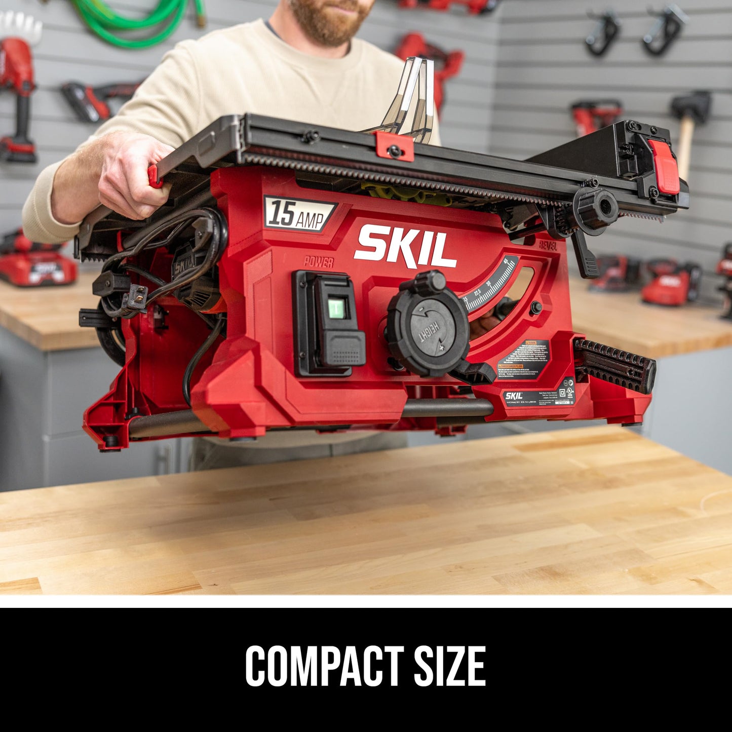 SKIL 15 Amp 8-1/4" Compact Portable Jobsite Table Saw (Stand SFS0001 Sold Separately)-TS6308-00