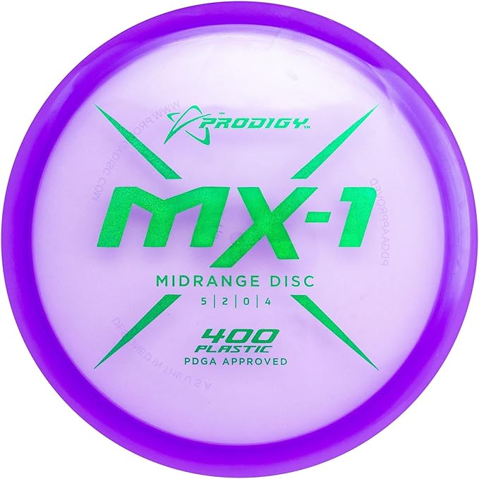 Prodigy Disc 400 MX-1 | Very Overstable Disc Golf Midrange | Handles Any Wind or Power | Consistently Overstable in Any Conditions | Durable & Gummy 400 Plastic | Colors May Vary