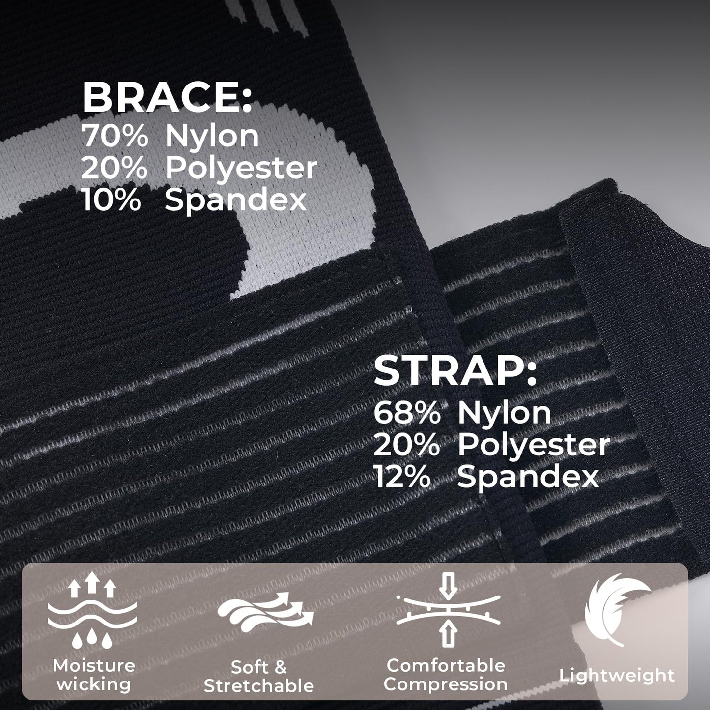 NeoTech Care Elbow Support Brace (Black, Size M, 1 Pair)