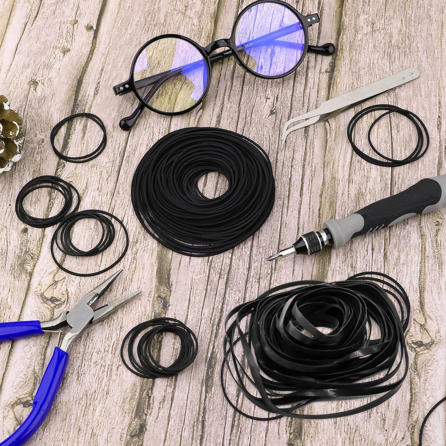 Sliverdew 100 Cassette Cassette 40-135 mm Cassette 1mm 4mm Pcs Recorder Rubber Belts Recorder Repair Maintenance Mix