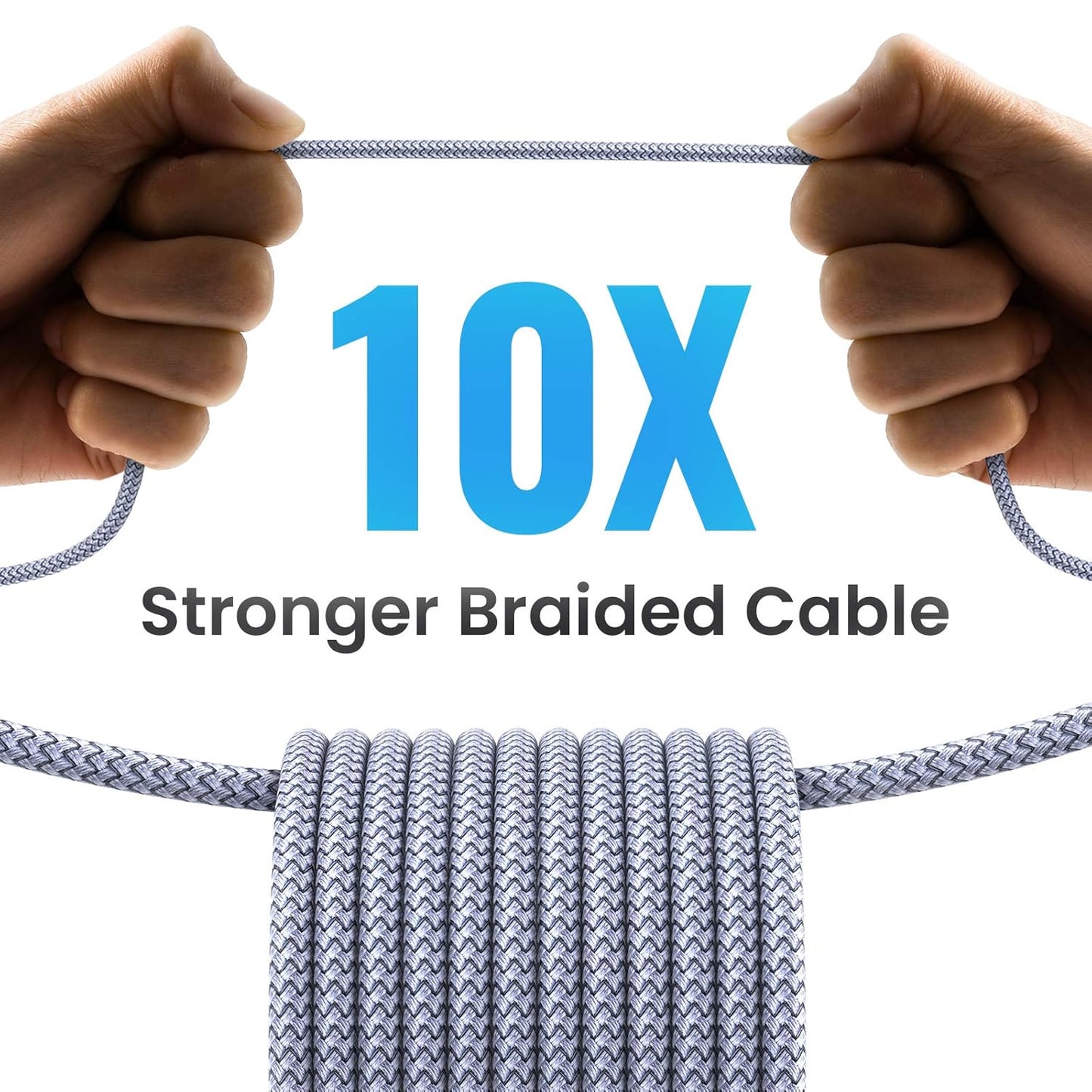 3.0 Cooler,10Ft/Grey, 2 Pack AINOPE USB to USB Cable, USB A to A Male to Male Cable [Never Rupture] Double End Type A