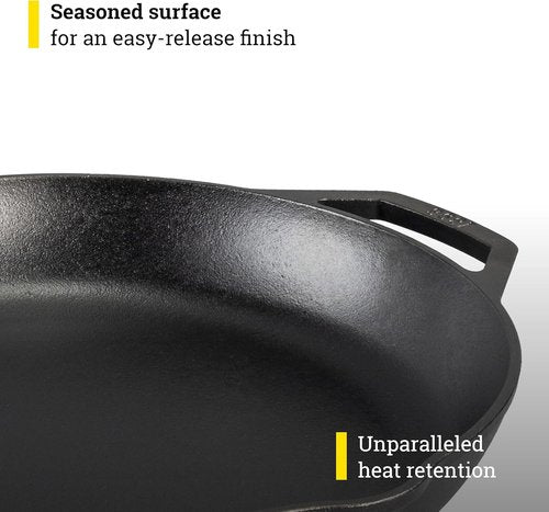 Lodge Chef Collection 14" Skillet - Premium Chef Style Cookware for Perfect Meals