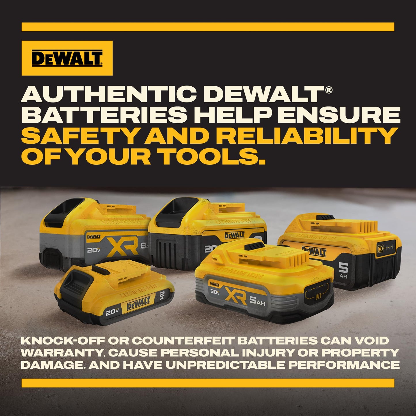 DEWALT 20V MAX Battery and Dewalt Battery Charger Combo XR POWERPACK™ 4Ah , LED Charge Indicator(DCB2104C)