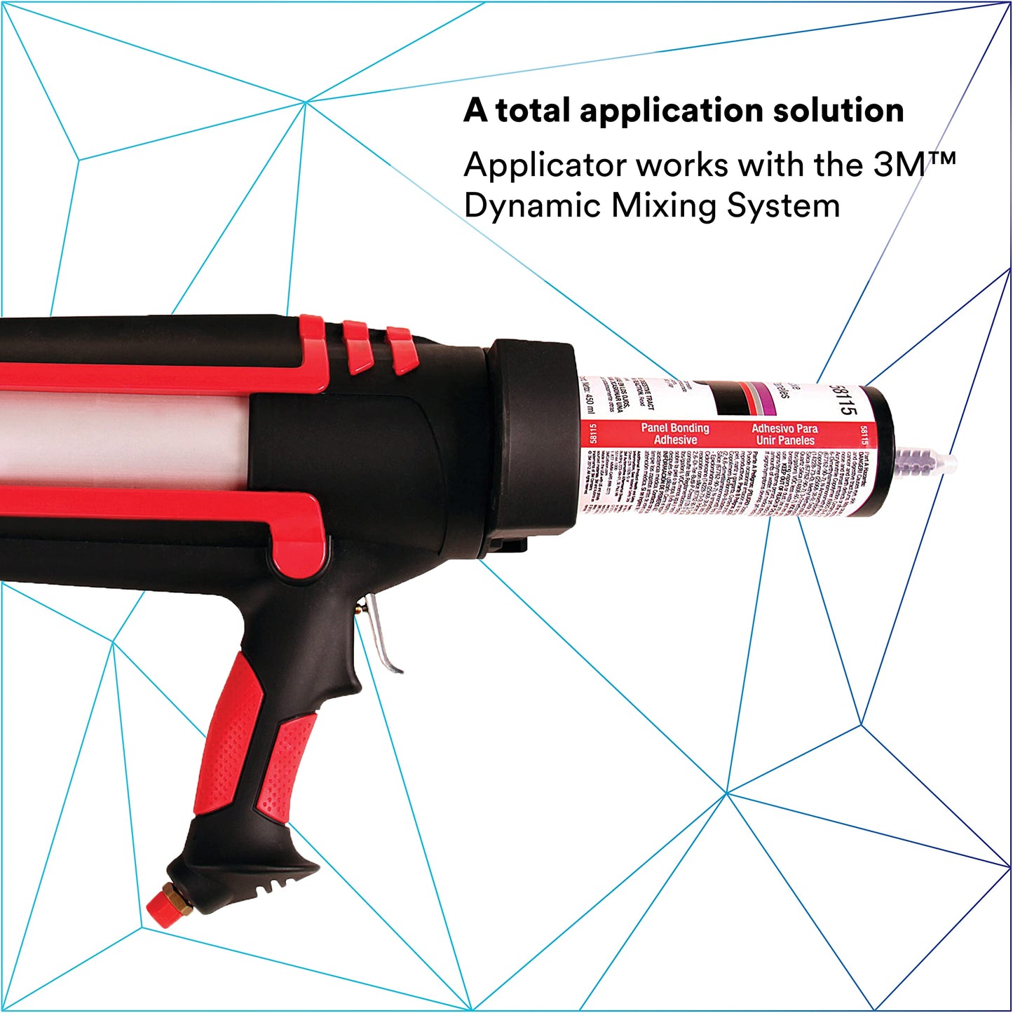 3M Dynamic Mixing Applicator - Pneumatic, 05846, Works With 3M Dynamic Mixing System