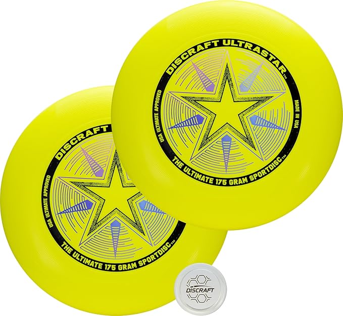 Discraft Ultrastar Ultimate Discs 1 & 2 Packs, Standard Size, for Competitive & Casual Play