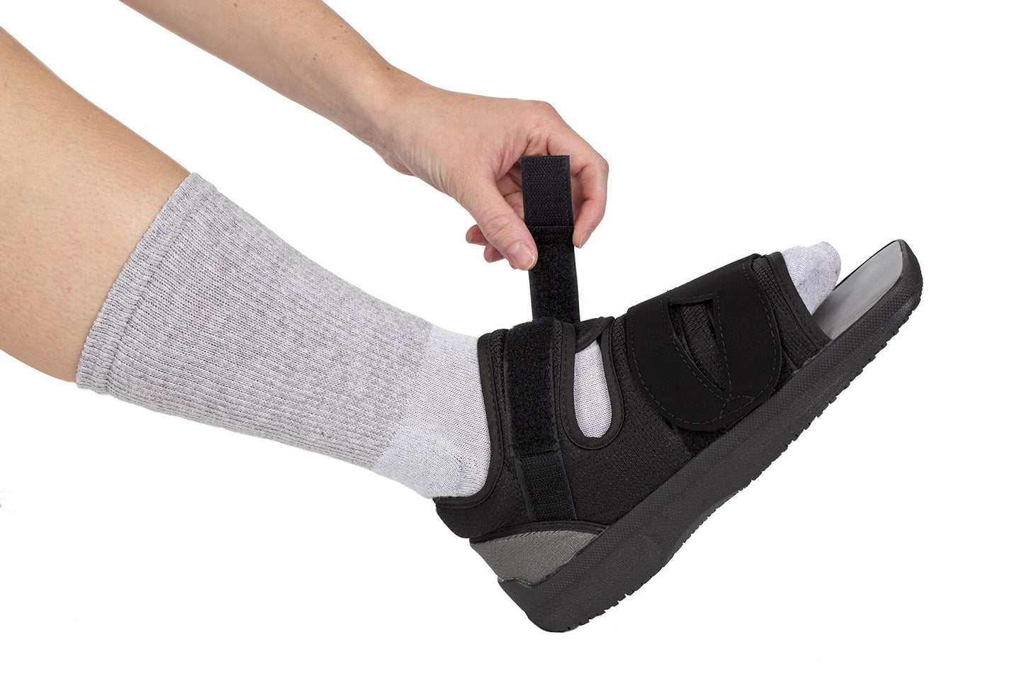 United Ortho Post-Op Shoe - Orthopedic Adjustable Recovery Shoe For Broken Foot or Toe, Post Surgery, Lightweight Medical Shoe, Left or Right Foot, (Women's Large)