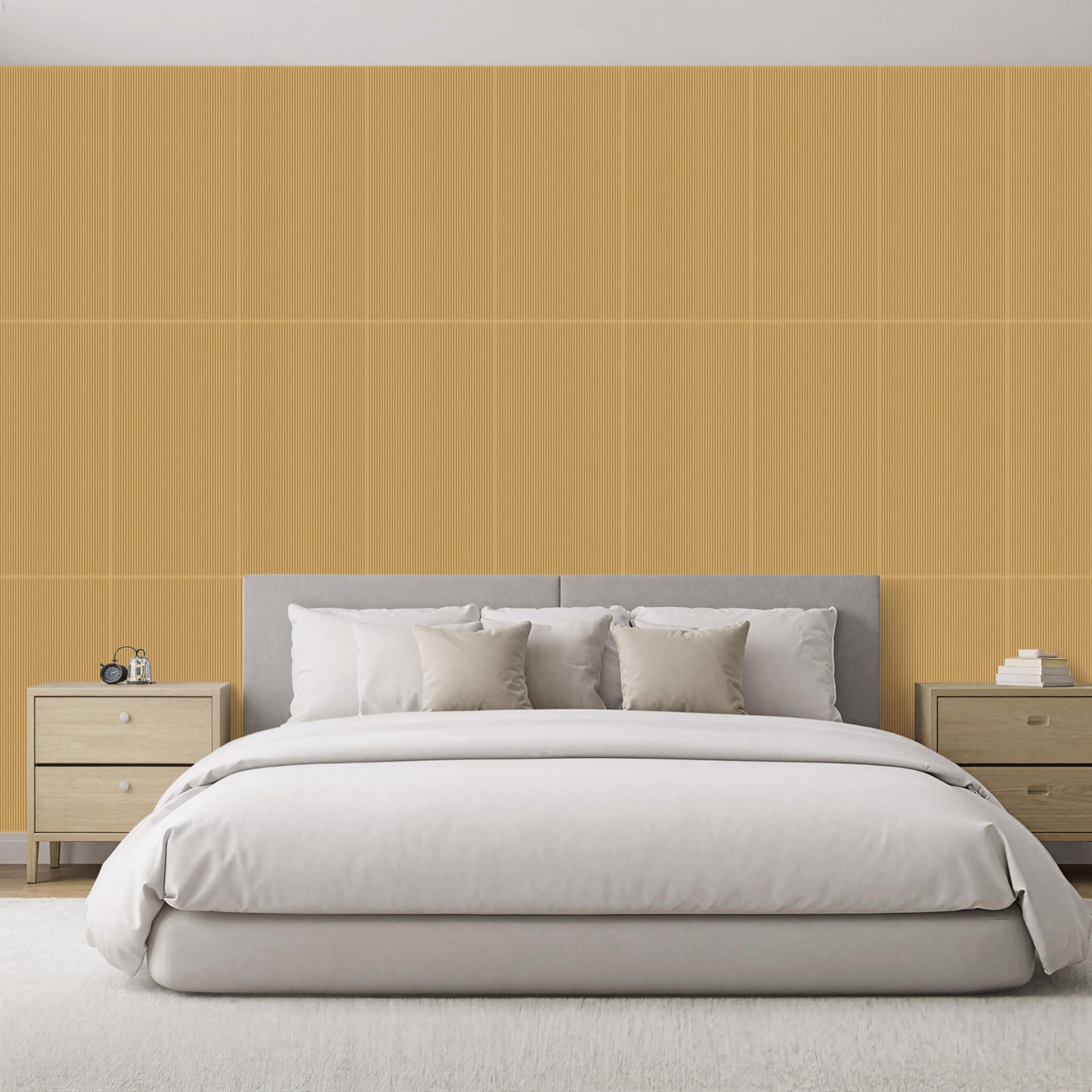 Dundee Deco 3D Peel and Stick Wall Panels - Soft-Touch Matte Finish, 1.6 ft X 3.4 ft, Thick Self-Adhesive Panels for Home & Commercial Interiors - Almond Sand - Set of 10, Covers 55 sq ft