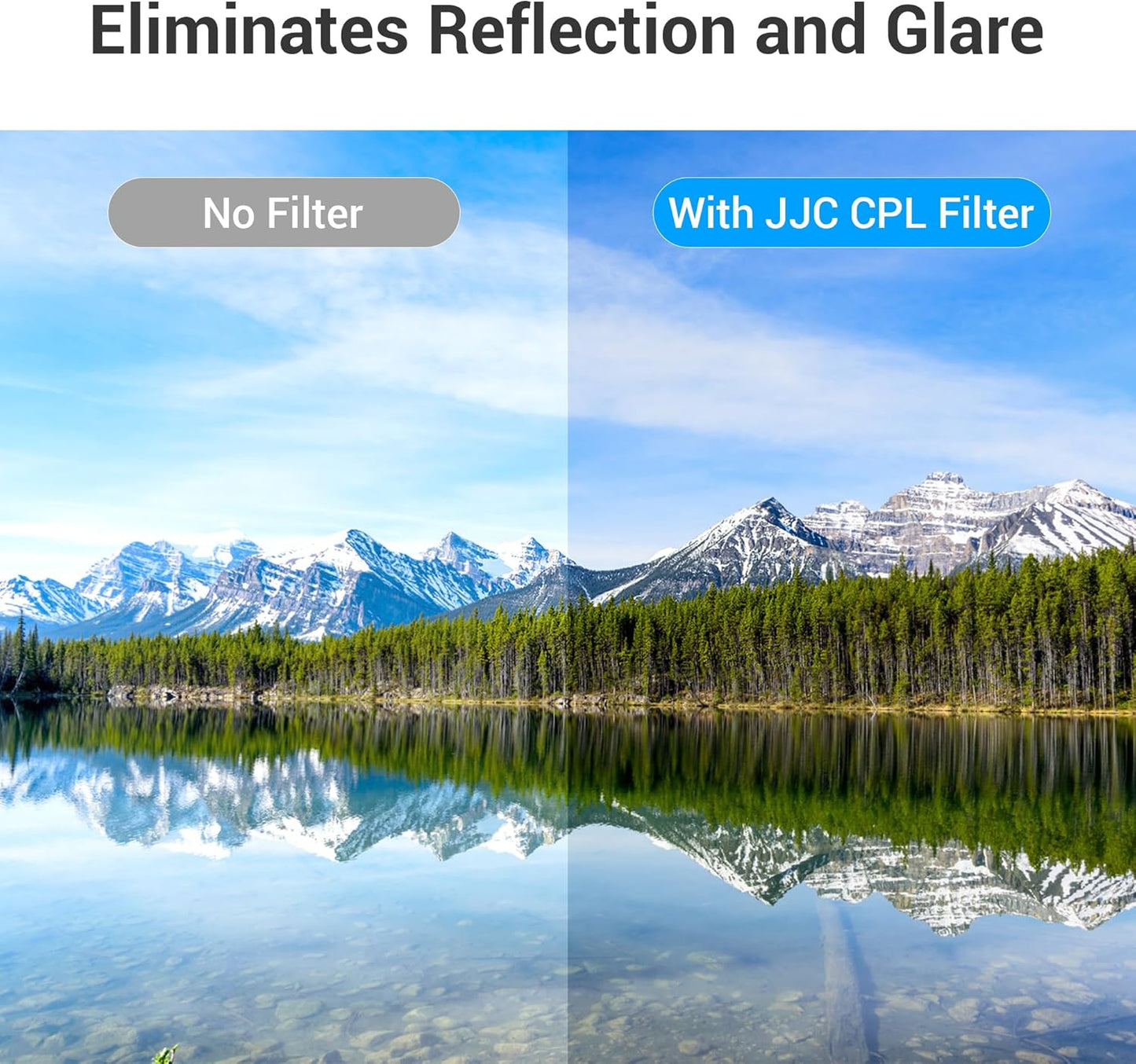 JJC 58mm T7 T6 T5 T100 4000D T8i T7i T6s T6i T5i T4i T3i T2i T1i SL3 SL2 SL1 18-55mm 58mm Circular Polarizer Polarizing