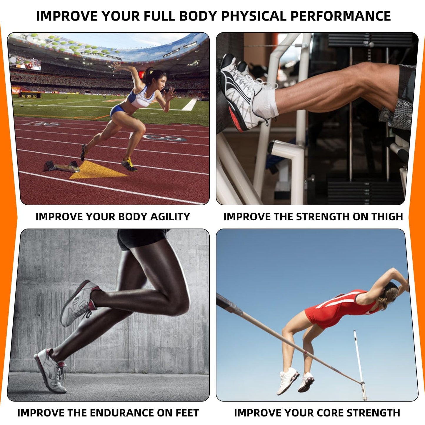 Ycendelion Vertical Jump Trainer, Leg Resistance Bands Set to Improve Strength Agility Focus Speed, Basketball Volleyball Baseball Tennis Football Exercise Equipment