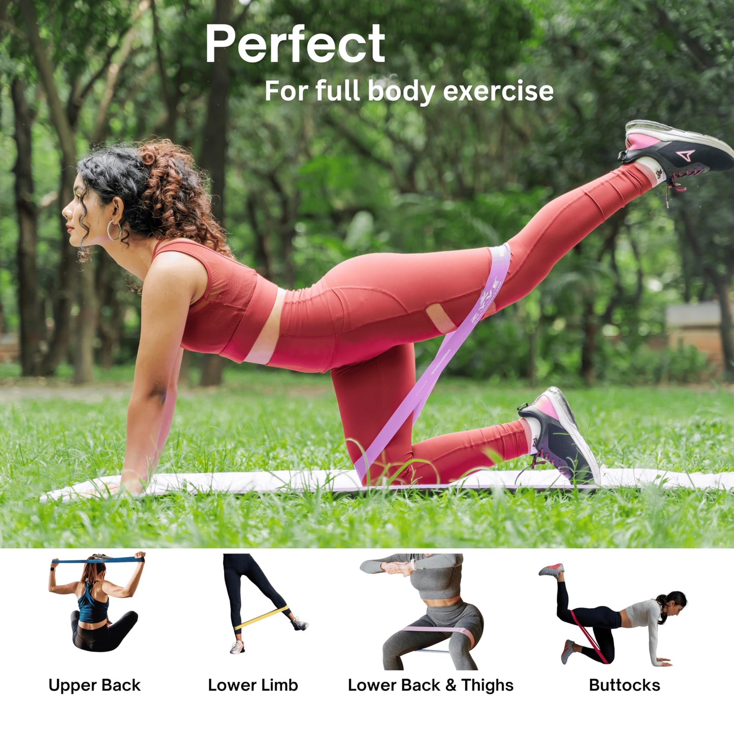 ZYVE Resistance Bands Set for Women & Men –12" Heavy Duty Natural Rubber Exercise Loop Bands for Legs, Glutes, Strength Training, Stretching, Physical Therapy, Home Workouts-Pack of 5 with Carry Pouch