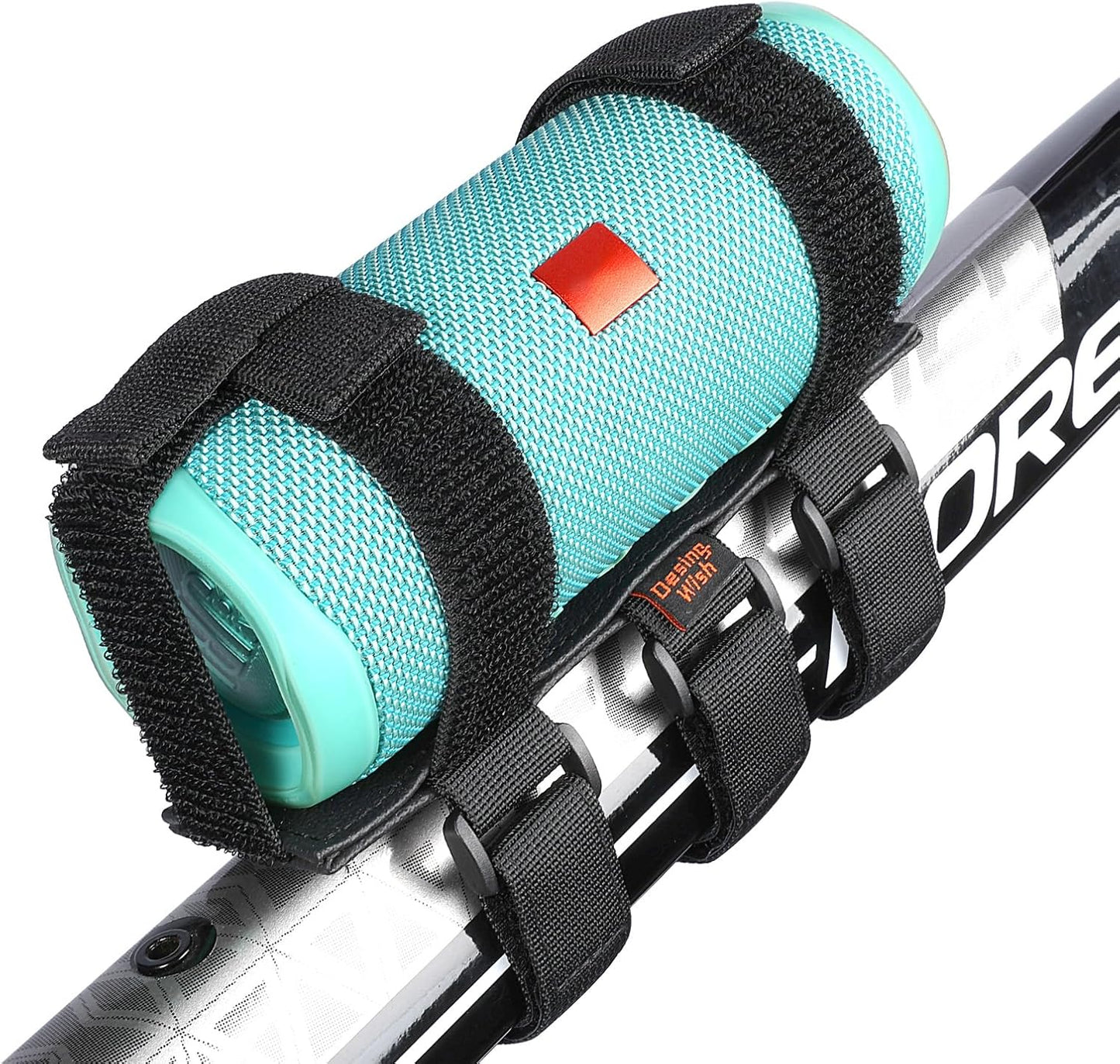 Desing Wish 2-3.5 Inches Non-Slip Bike Speaker Mount for Bluetooth Speakers in Diameter, Portable Mount Adjustable