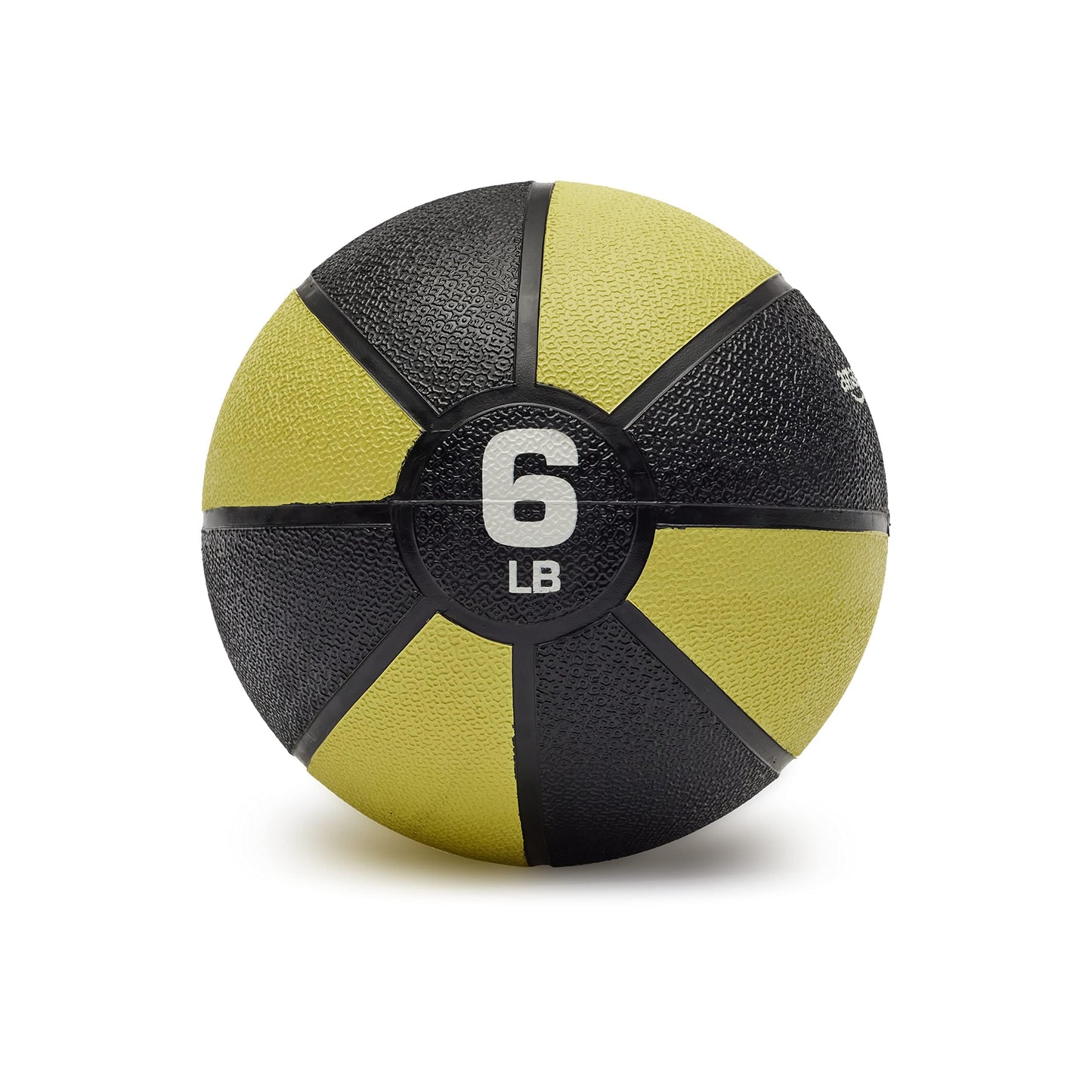 Amazon Basics Weighted Medicine Ball for Core Strength, Strength Training, Full-Body Workouts and Balance Exercises, 6 Pounds, Yellow/Black
