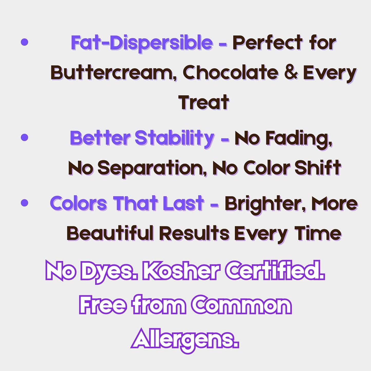 Bakerpan White Food Coloring Powder - Oil-Based, Dye-Free, Perfect for Frosting & Baking - 30g