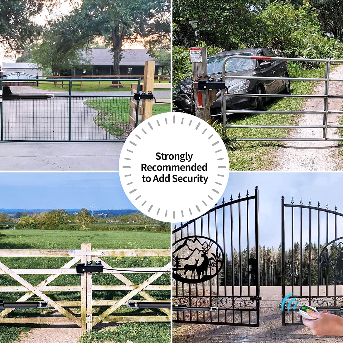 TOPENS ET24 Automatic Electric Gate Lock for DC 24V Swing Gate Opener Gate Operator System Device Safe Security Gate Lock