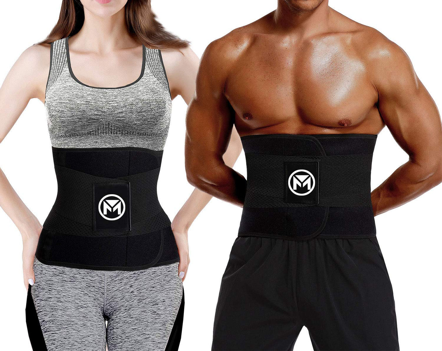 Moolida Waist Trainer Belt for Women Waist Trimmer Workout Fitness Back Support Belts Back Braces Black,XX-Large