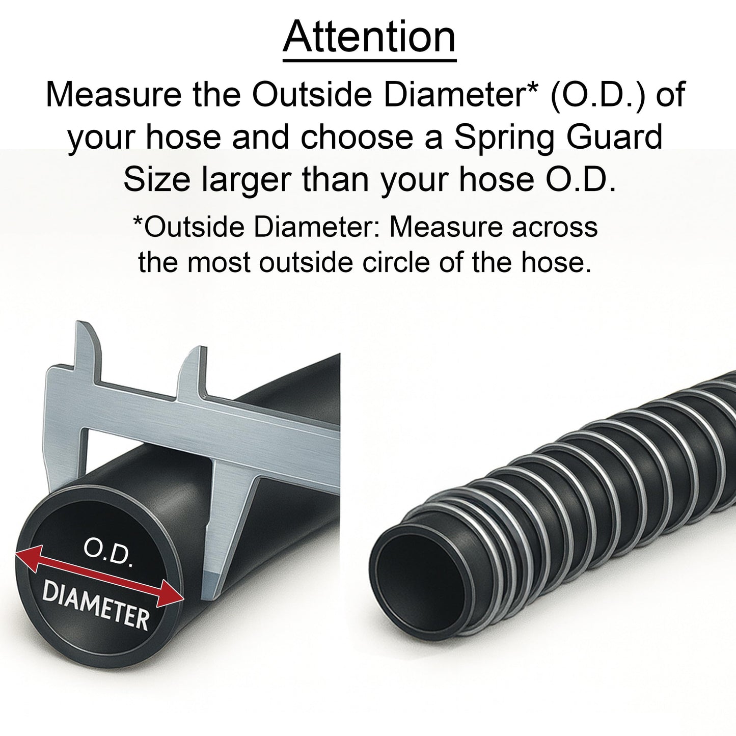 Electriduct 1.5" Steel Spring Guard Flexible Pipe Hose Protector Metal Spiral Wrap Armor Cover - 41mm - 25 Feet