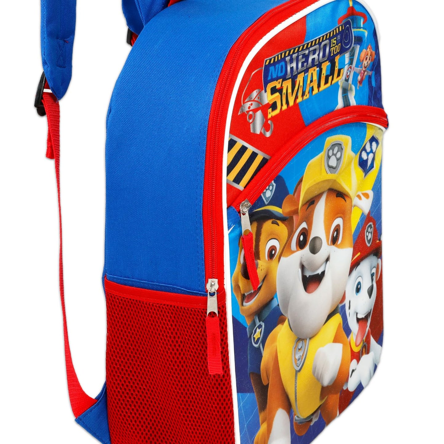 Paw Patrol Backpack and Lunch Box Set - Bundle with 16" School Backpack, Lunch Bag, Tattoos, Water Bottle, More | Paw Patrol School Bag for Kids, Boys, Girls