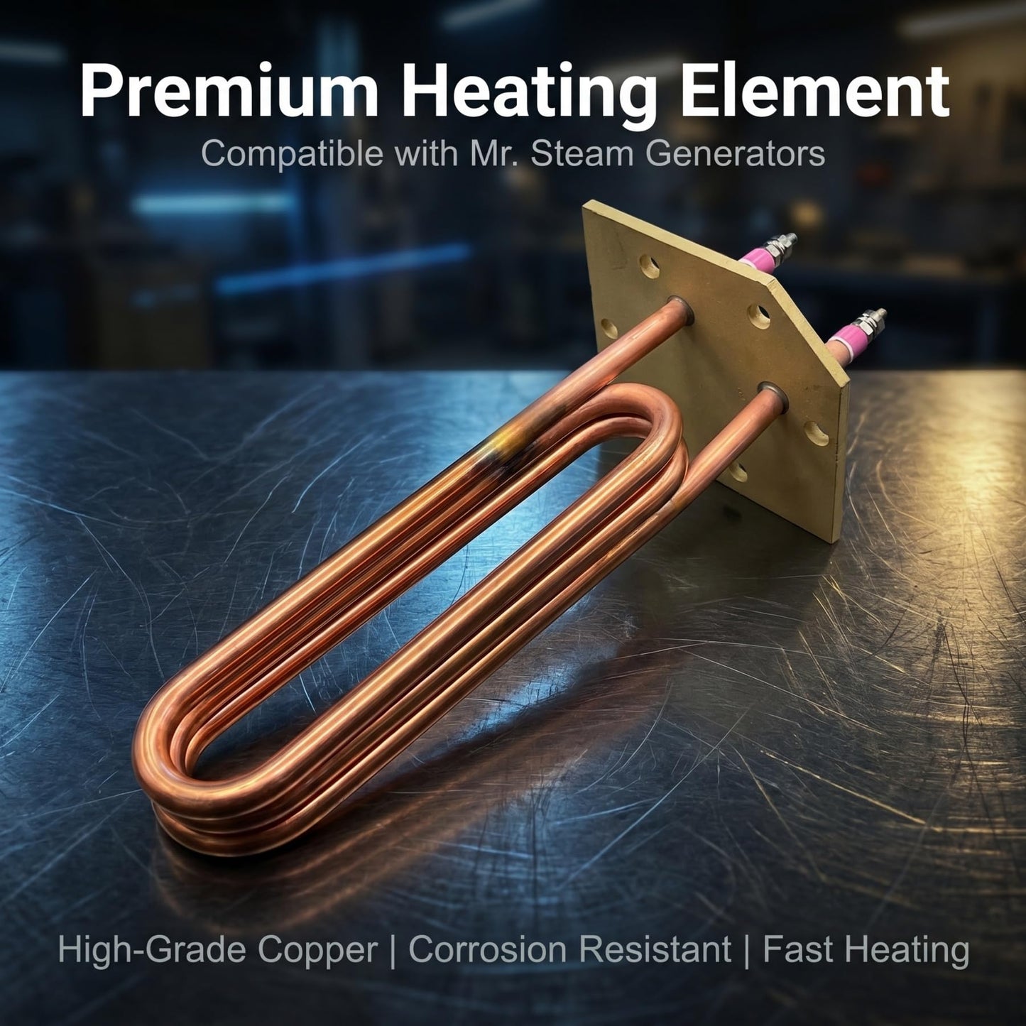 Heating Element MS400 29091CMS 9KW 240V 1HP,Compatible with Mr.Steam Brand MS400 Series Residential Steam Bath Generator,Replacement Parts for MS400 29091CMS(9000W)