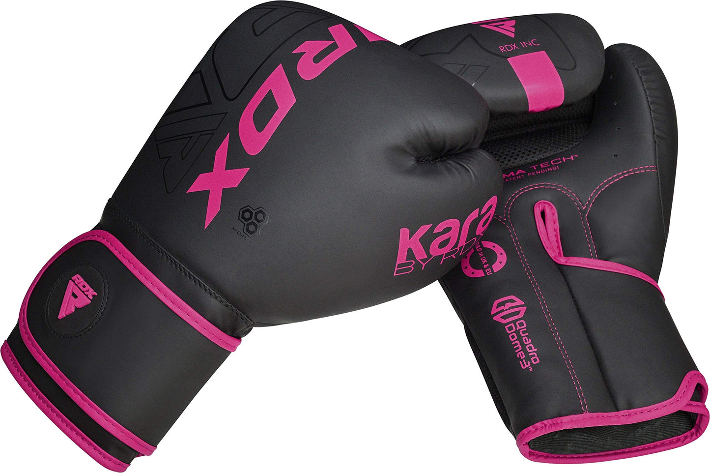 RDX Women Boxing Gloves, Pro Training Sparring, Maya Hide Leather, Muay Thai MMA Kickboxing, Adult, Heavy Punching Bag Focus Mitts Pads Workout, Ventilated Palm, Multi Layered, 8 10 12 14 16 Oz
