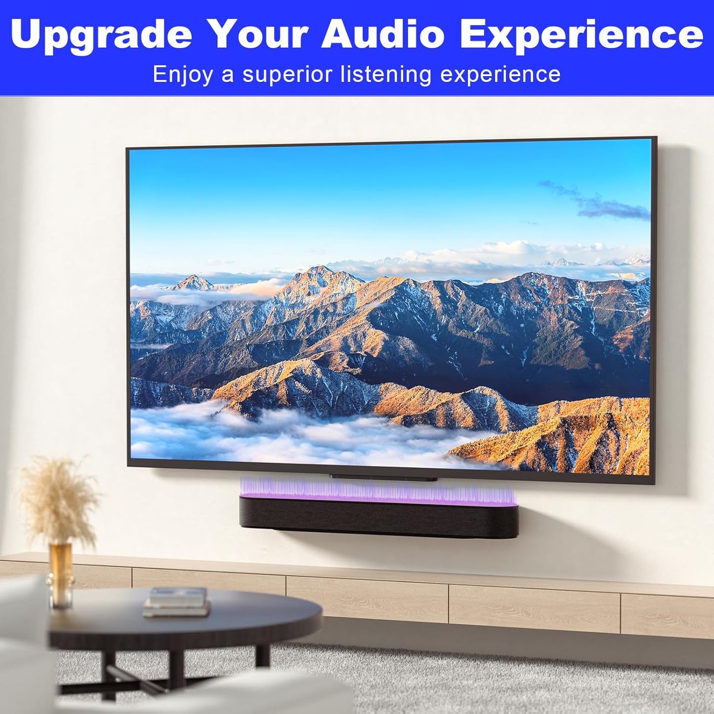 BYMECOST 1 2, Soundbar Mount for Sonos Beam, Heavy Duty Wall Mount Bracket Compatible with Gen & Gen Sonos Beam Sound
