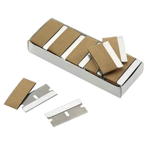 Bates Razor Blades - 50 Pack Flat Scraper Blades for Precision Cutting | Durable One Edge Design
