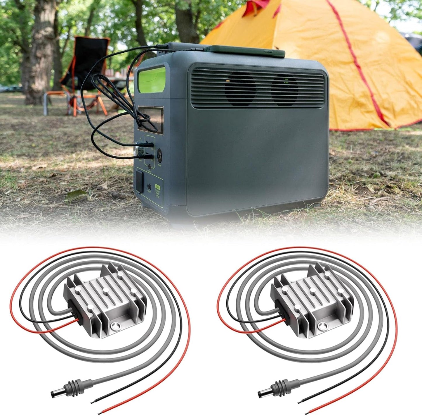 Zeizafa 30V 3.5A 12V 24V Small Electric Converter Input Overcurrent Defense Designs Aluminum for Mobile Power Systems