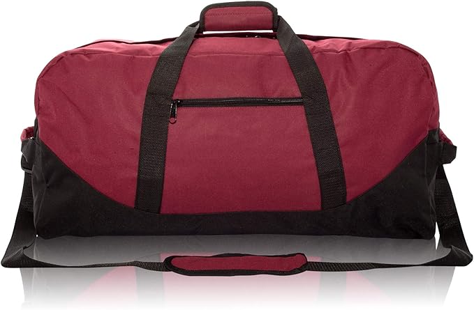 DALIX 25" Big Adventure Large Gym Sports Duffle Bag (Black Grey Navy Blue Red Camo)