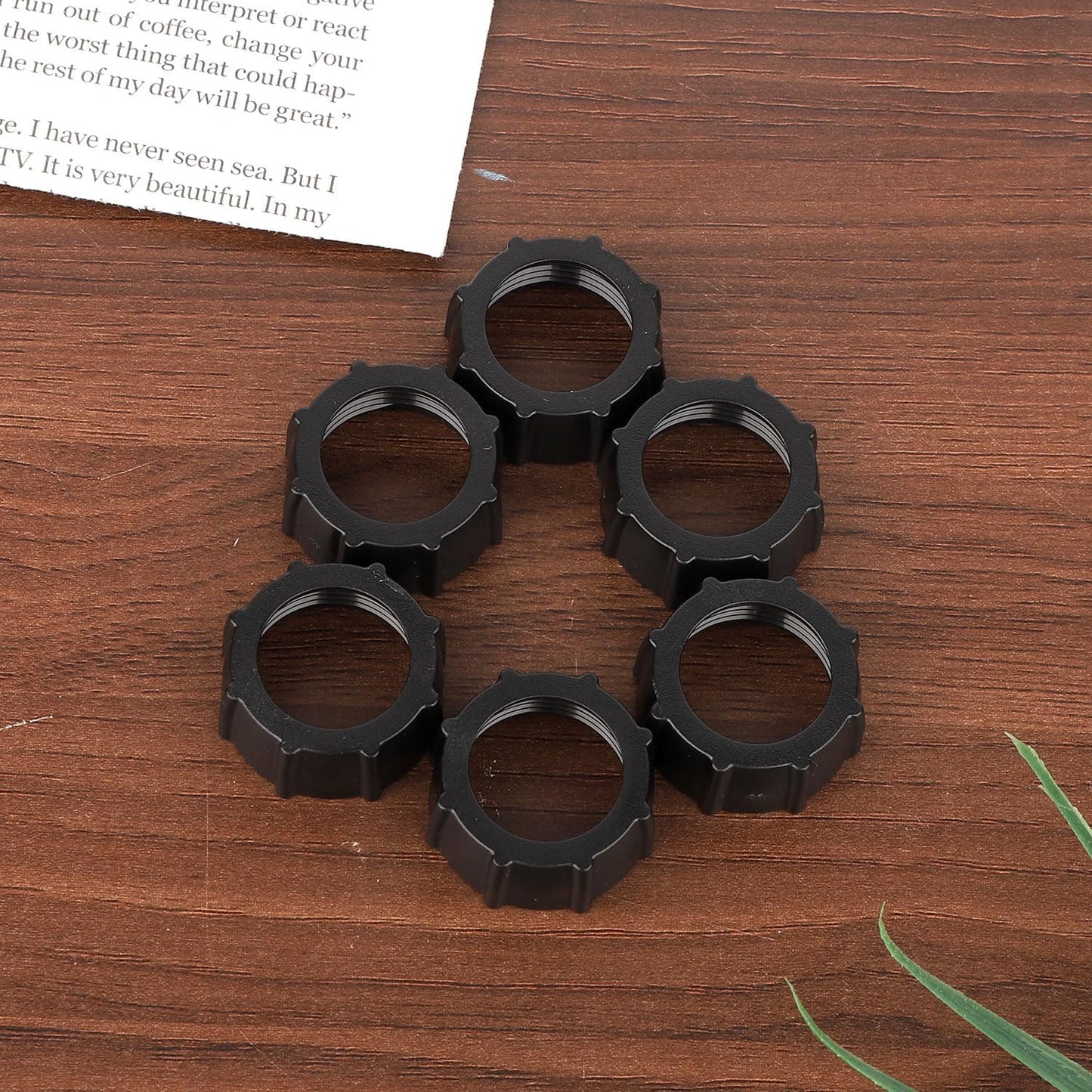 BOXOB 6pcs 17mm Tightening Nut for Replacement Car Phone Mount Screw, Ball-Joint Fixed Adapter Head Bracket Holder Ring